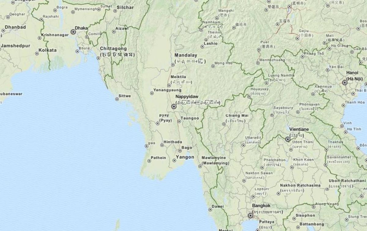 gps mapy pre Mjanmarsko
