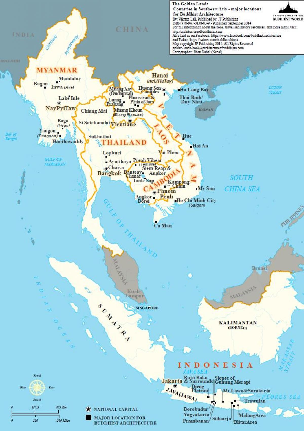 Mapa Myanmar juhovýchodná ázia