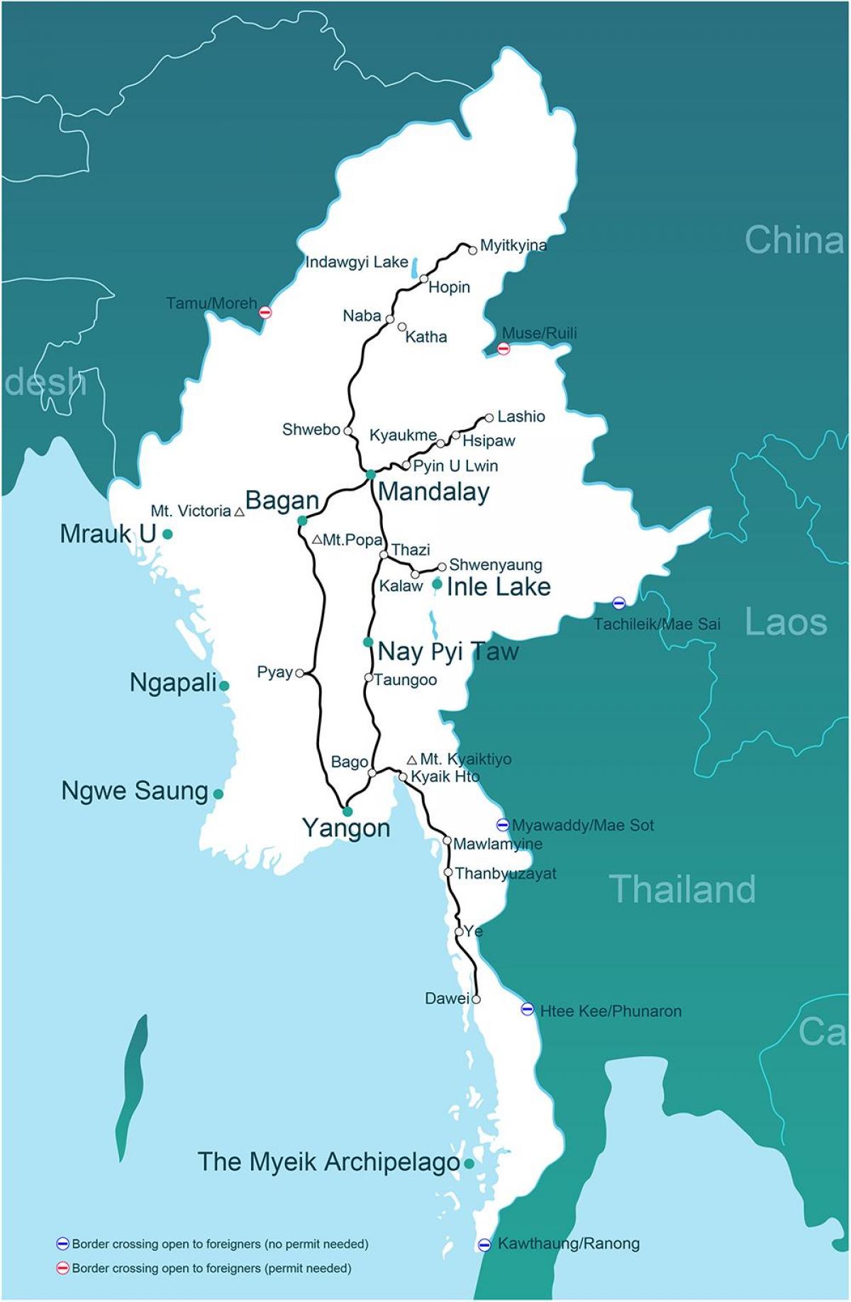 jednu mapu Mjanmarsku