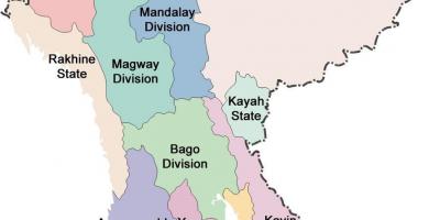 Barme štáty mapu
